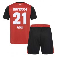 Billiga Bayer Leverkusen Amine Adli #21 Barnkläder Hemma fotbollskläder till baby 2024-25 Kortärmad (+ Korta byxor)